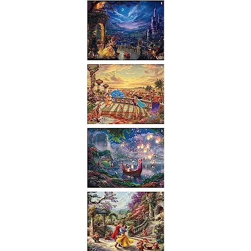 Multipack De 4 Rompecabezas Disney   Kinkade De 500 Pie...