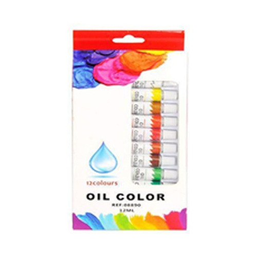 Set De Pinturas Oleo 12 Colores 12ml Profesion Niños Pintura