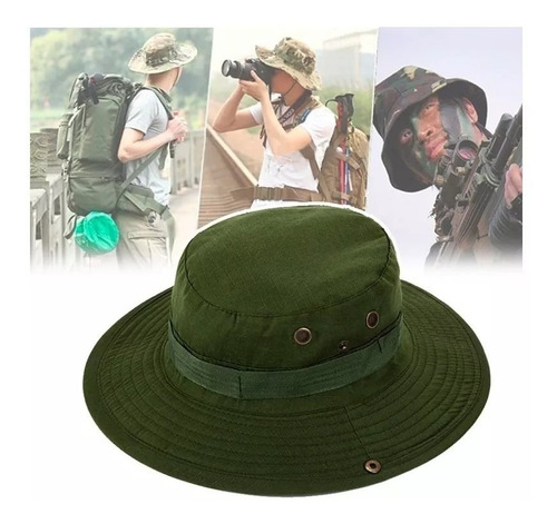 Sombrero De Boonia Militar Unisex Tejido De Algodon Suave