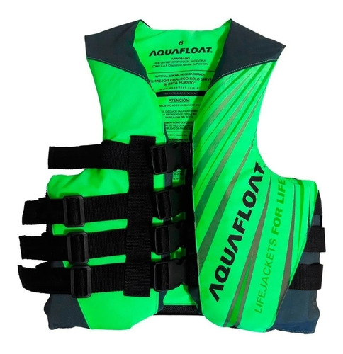 Chaleco Salvavidas Aquafloat Ski 4 Tiras Deporte Nautica