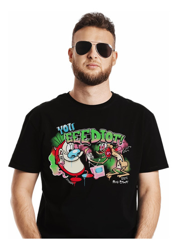 Polera Ren & Stimpy You Eeediot Ne Abominatron