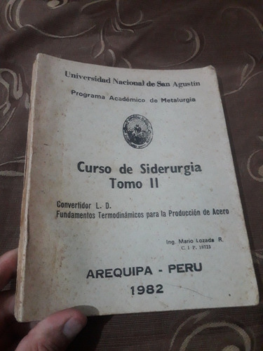 Libro Curso De Siderurgia Tomo 2 