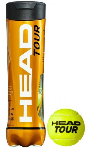 Tubo 4 Pelotas Head Atp Gold Tenis Padel - Estacion Deportes Olivos