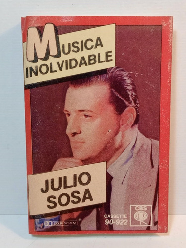 Julio Sosa Musica Inolvidable Casete Ed Ar 1976 Carlos Garde