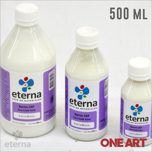 Barniz Extra Mate Chalk Paint Tiza Eterna 500ml Color Del Óleo Transparente