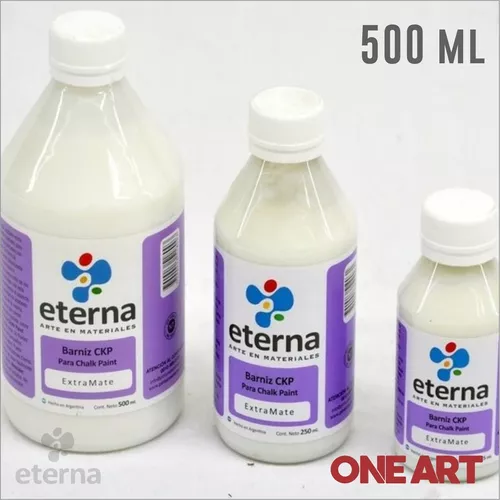 Barniz Extra Mate Chalk Paint Tiza Eterna 500ml Color Del Óleo Transparente