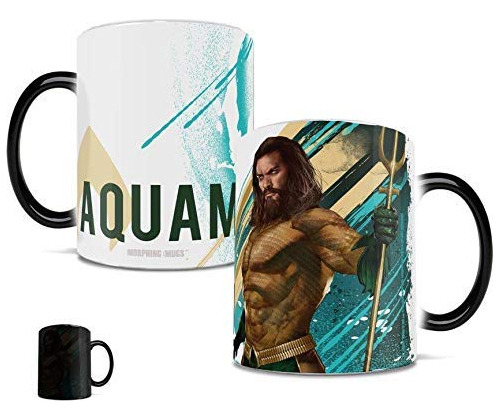 Taza Cermica Sensible Al Calor Aquaman 11 Oz