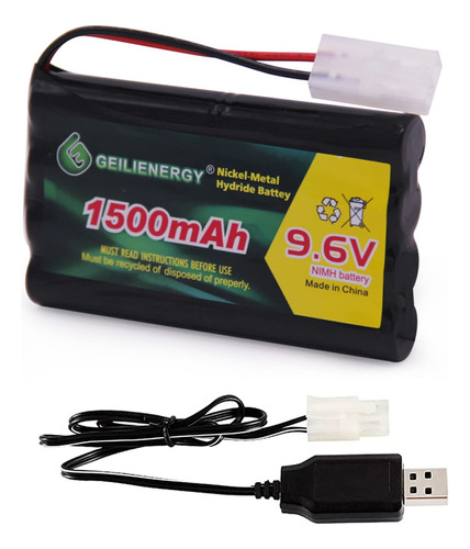 Qblpower Paquete De Bateria Recargable Ni-mh De 9.6v 1500mah