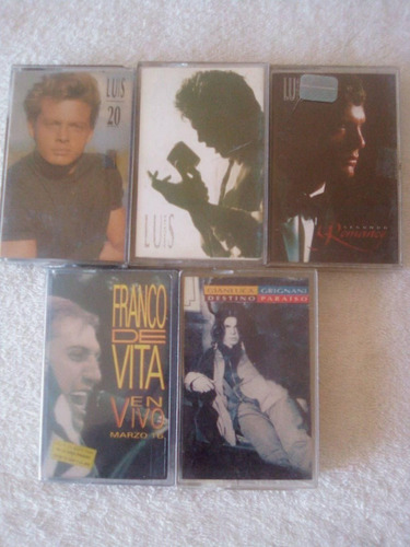 Cassettes Luis Miguel Franco De Vita Gianluca Grignani