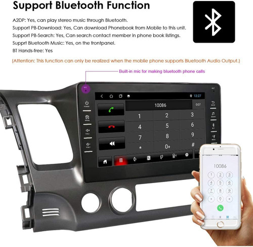 Ossuret Android 10 Car Stereo 2 Din Car Gps Navi Con Pantall