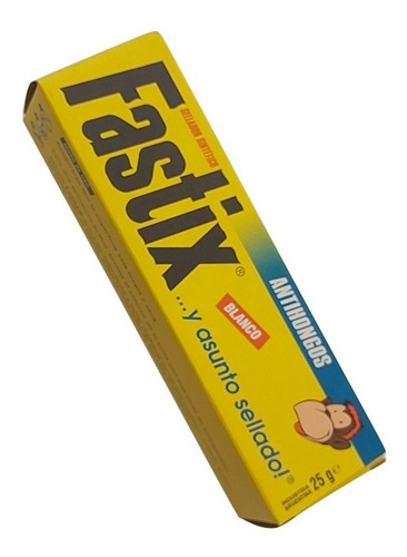 Pegamento Silicona Fastix Acetica color blanco de 25g