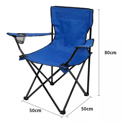 Silla Sillon Camping Director Plegable Porta Vaso Y Bolso