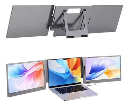 Extensor Monitor Doble Pantalla 14 Macbook+teclado Bluetooth