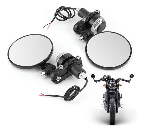 Espejo Retrovisor Para Motocicleta, 2 Unidades, Espejos Pleg