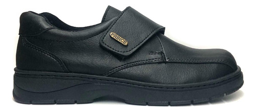 Zapato Colegial Prince Niños Velcro 1512 Talles 34 Al 40