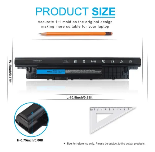 Batería 40wh Xcmrd De 14,8 V Para Dell Inspiron Series R R R