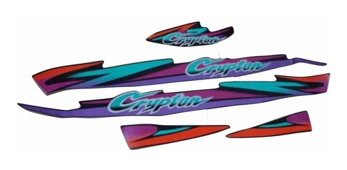 Adesivos Compatível Yamaha Crypton 1997 A 1998 Preta 00652