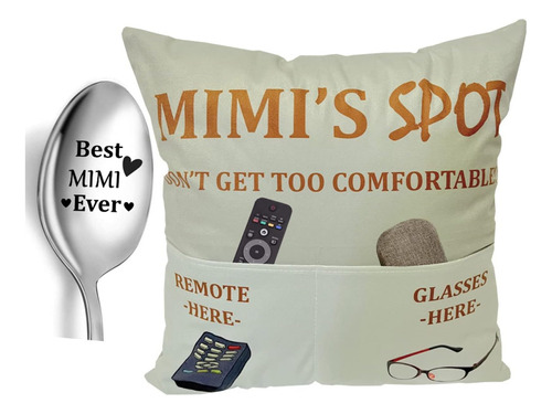 Mimi Gifts Fundas De Almohada Mimis Spot De 2 Bolsillos Y 2