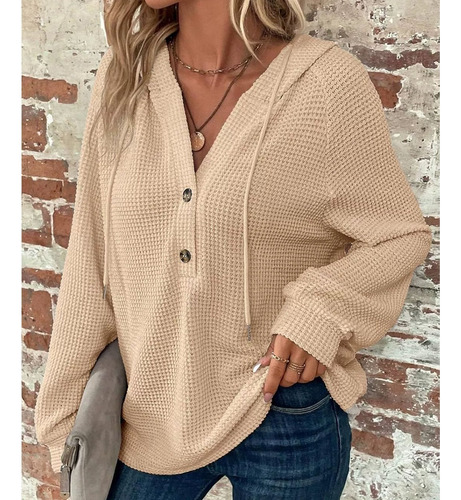 Moletom Com Capuz Feminino Tecido Estilo Casual