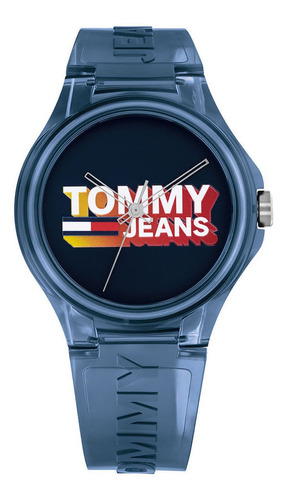 Reloj Tommy Jeans De Silicona Azul 1720028 Ss