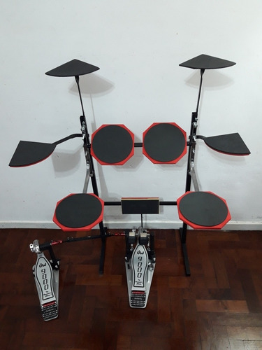 Imagen 7 de 8 de Batería Muda De Practica Silenciosa Demon 9 Pads Fabricantes