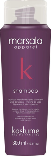 Kostume Shampoo Marsala Intensificador De Color 300ml
