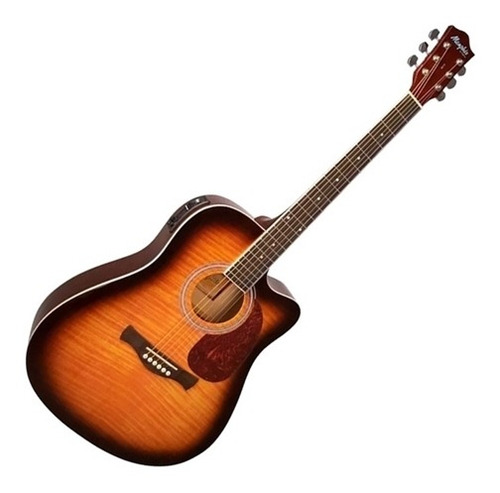 Violão eletroacústica Tagima Memphis MD 18 para destros tabbaco burst madeira técnica satin