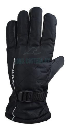 Imagen 2 de 9 de Guantes Impermeables Moto Termico Invierno Senderismo Negro