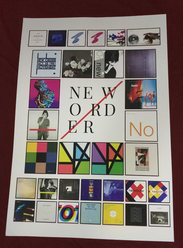 Poster New Order Power Vinil Movement Technique Low-life Get