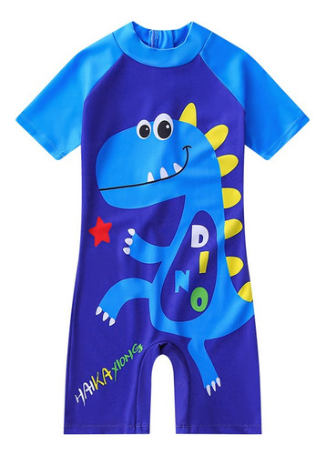 Traje De Baño, Bañador De 1 Pz, Bebé Niño, Dino