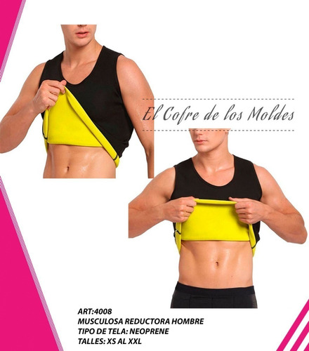 Molde Digital Musculosa Reductora, Pack Talles Xs Al Xxl