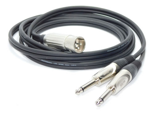 Cable Canon Xlr Macho A 2 Plug Mono 9 Mts Profesional 100%