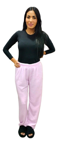 Pantalon Pijama Mujer Polar Soft Peluche Bianca Sheli 2076