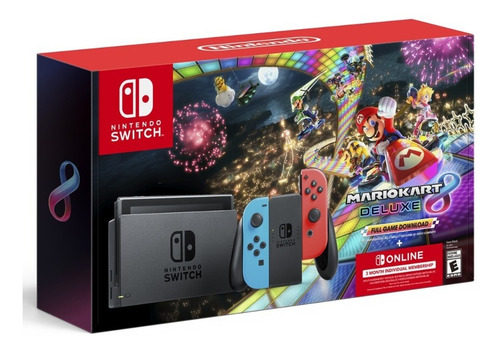 Nintendo Switch Neon + Mariokart 8 + 3 Meses Nintendo Online