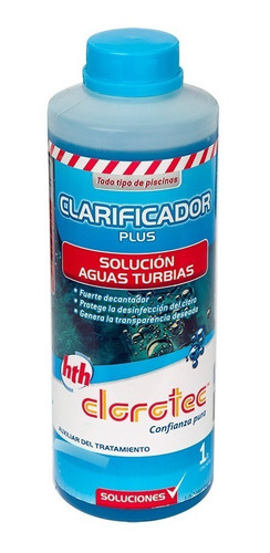 Imagen 2 de 5 de Clarificador Plus X 1 Lt Clorotec-decantador Limpieza Pileta