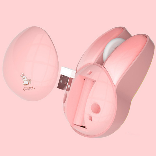 Ratón Inalámbrico Para Computadora 1200 Dpi Ligero Rosa