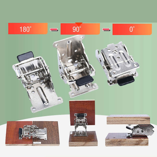 Li Bisagra Autoblocante, 0 A 90 A 180 Plata