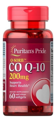 Coenzima Q10 200mg 60 Tabletas Americana Pura Coq10