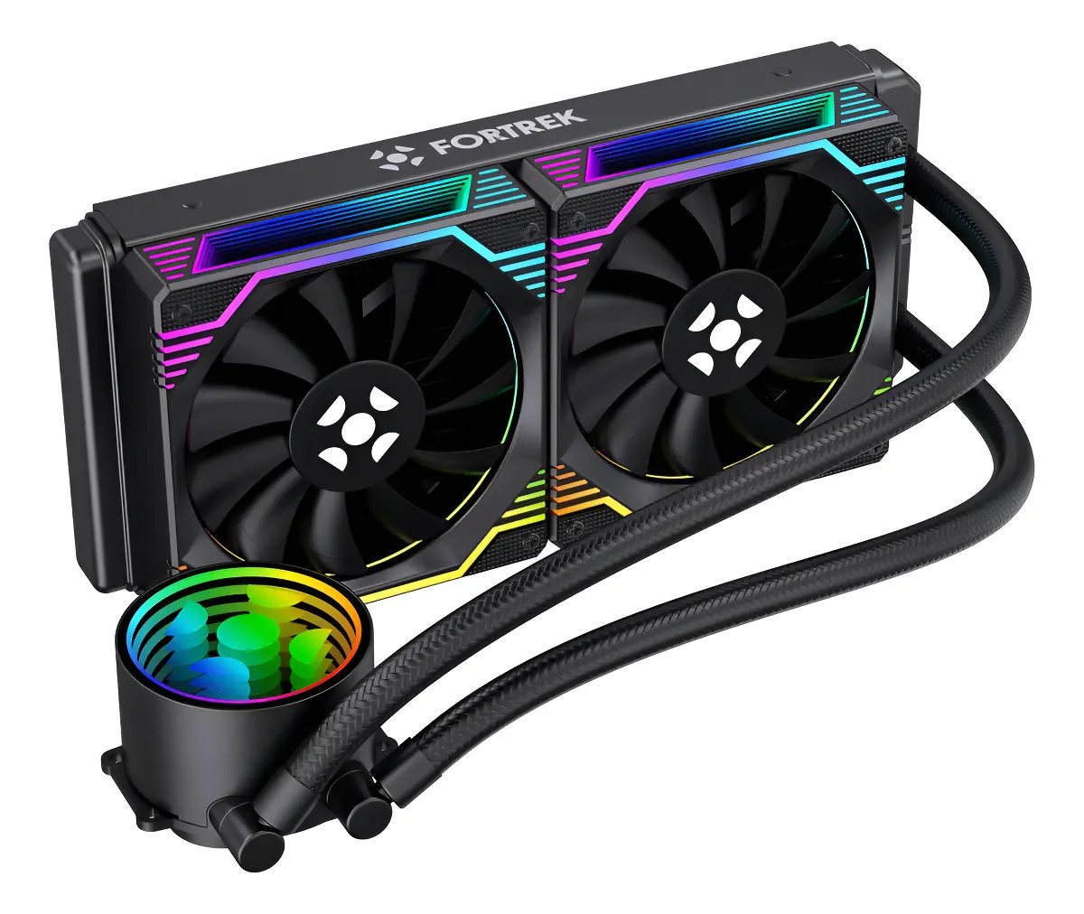 Foto do produto: Water Cooler Fortrek Breezy 240mm Fan ARGB Preto