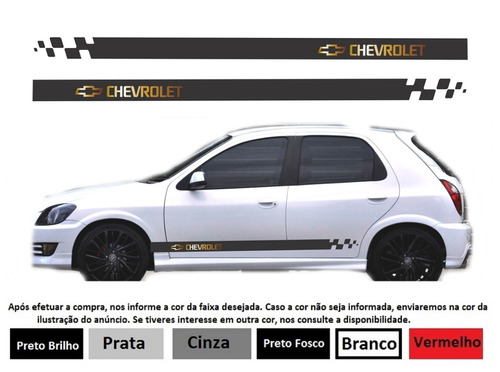 Kit Adesivos Faixa Lateral Chevrolet Celta Ca-04518