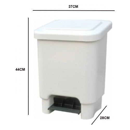 Lixeira Cesto 15 Litros Com Pedal De Piso Resistente Casa