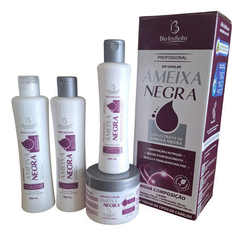 Kit Ameixa Negra 4 Unidades: Fios Hidratados E Fortes