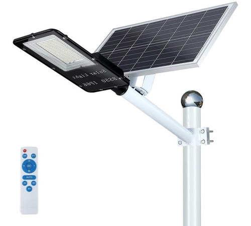 Luminaria Publica Solar 200w Panel Ajustable Control Remoto