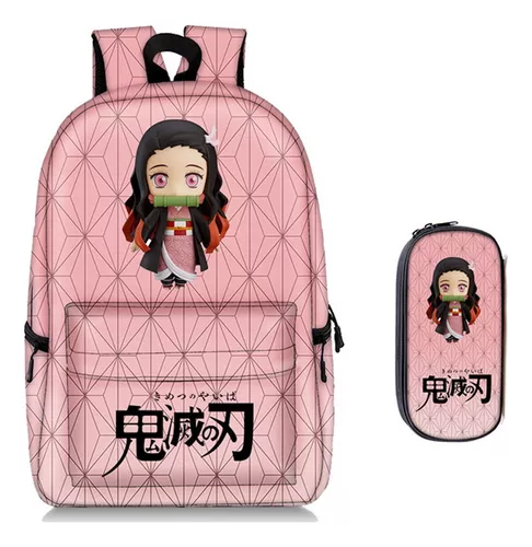 Mochila Demon Slayer Nezuko Naruto Personagens Desenho Anime