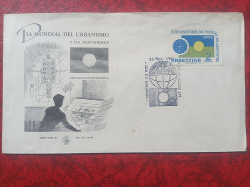 Dia Mundial Del Urbanismo Sobre Día Emisión 1961