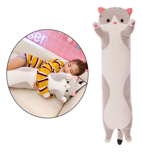 A Almohada De Felpa For Gatos, Almohada Larga De Felpa