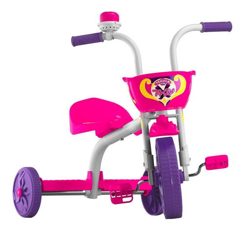 Triciclo Infantil Totokinha Velotrol Feminino Masculino Kids Cor Rosa
