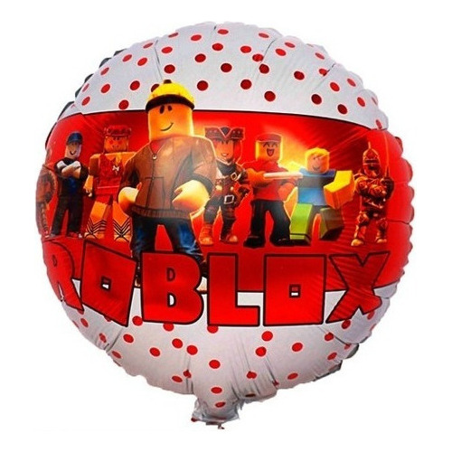 Globo Metalizado Redondo Roblox Decoración 45cm