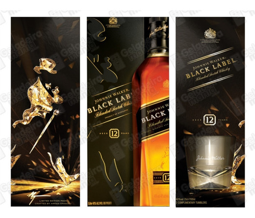 Imagem 2 de 3 de Adesivo Envelopamento Geladeira Jw039 Johnnie Walker