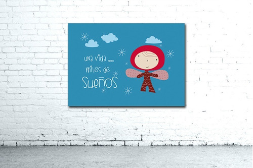 Cuadro Decorativo Moderno Infantil Para Bebés Niños 52x36cm